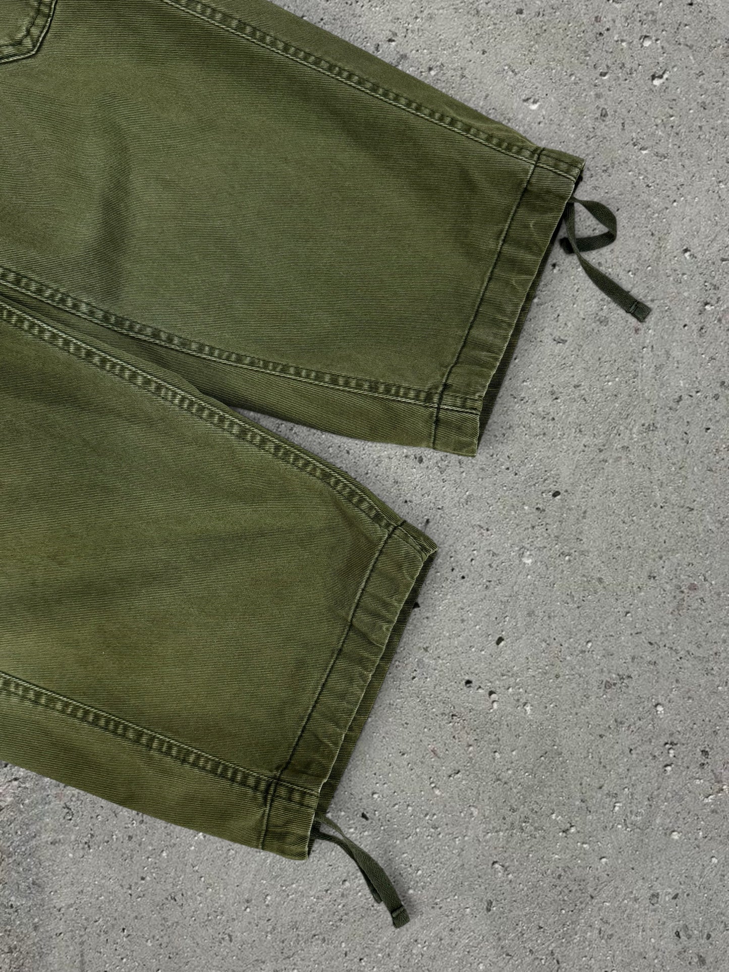 GREEN CAMO VEST + OLIVE GREEN PANTS + LIGHT GREEN TOP - SET - S