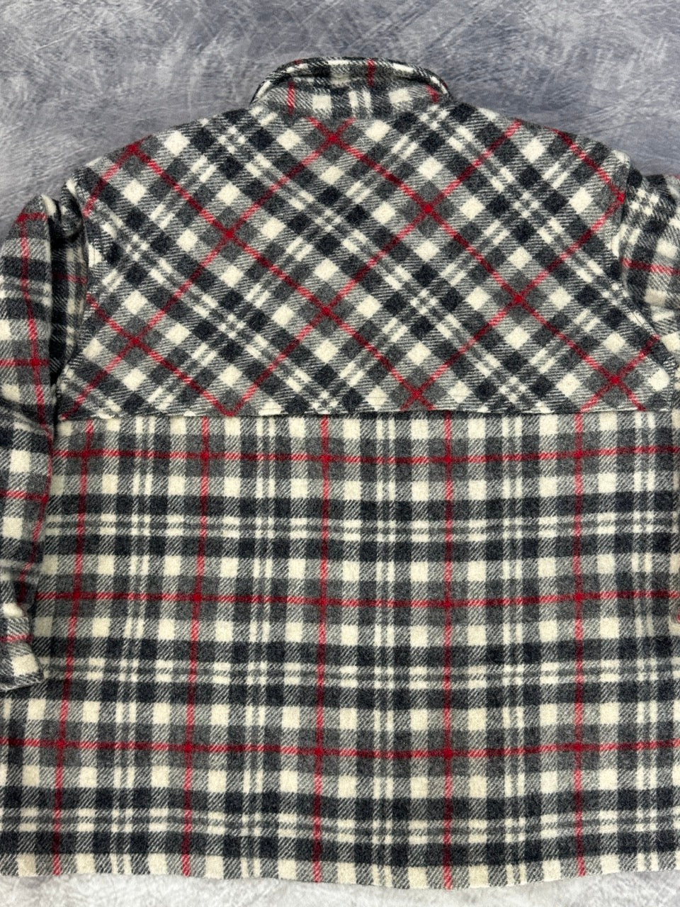 1980S HEAVYWEIGHT PLAID SHIRT JACKET - XXL