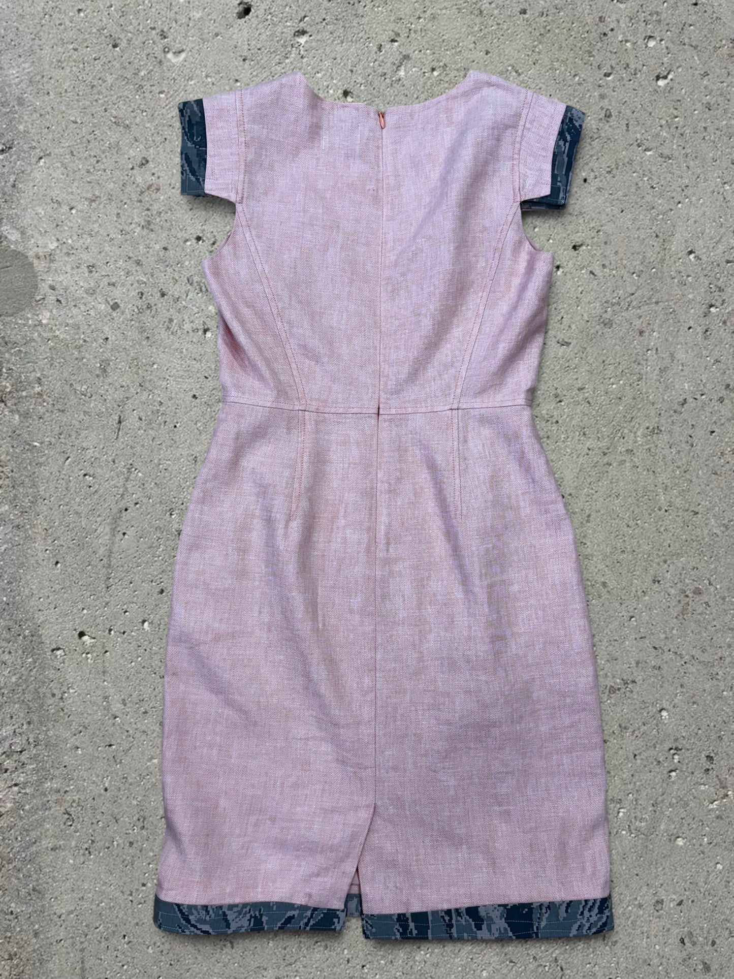 CORAL COCKTAIL DRESS LINEN - XS/S