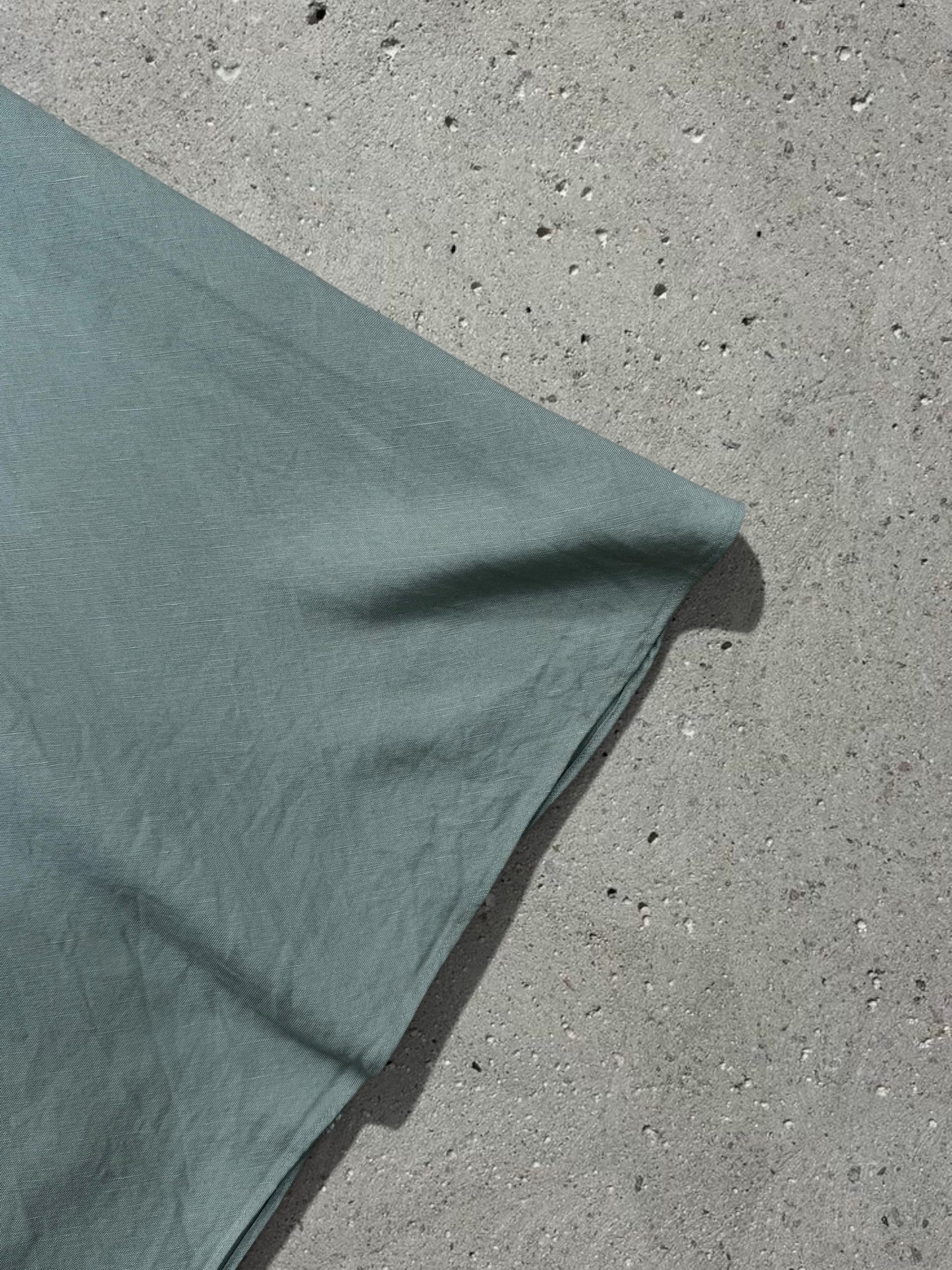 MINT GREEN OPEN BACK LINEN DRESS - S