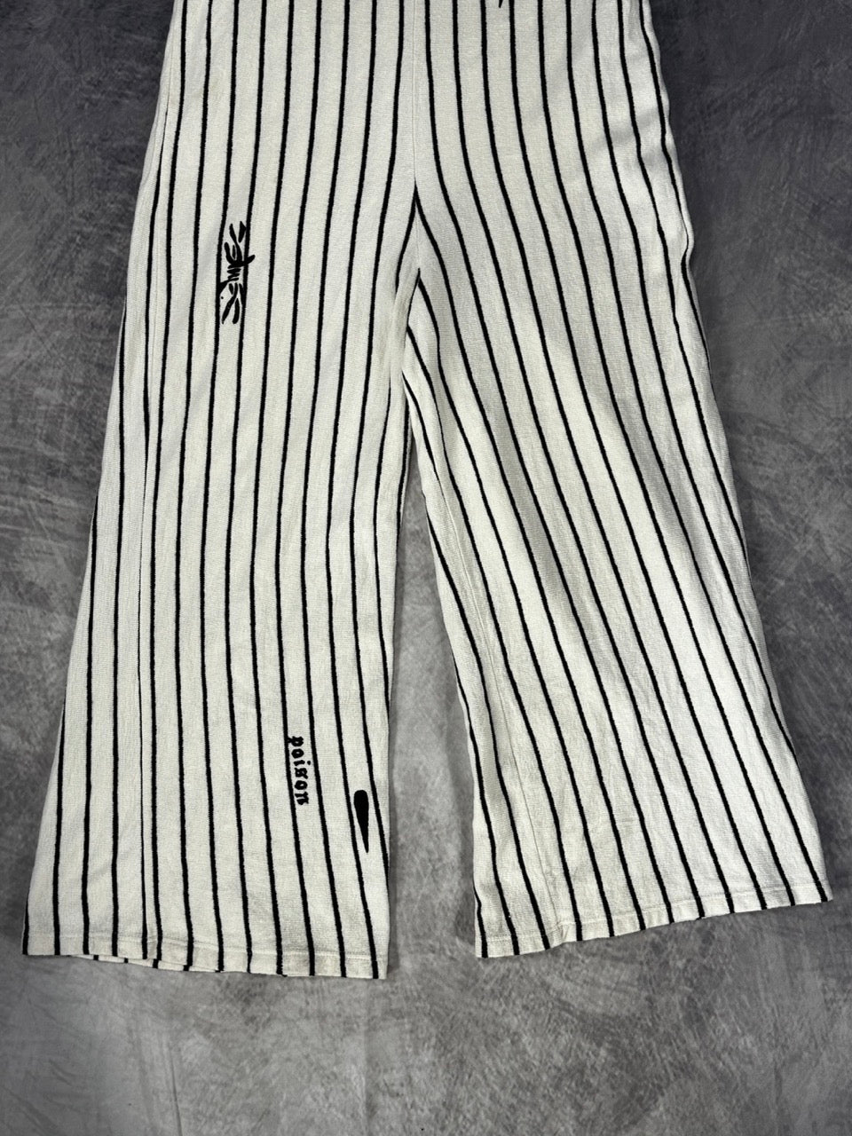 METAMORPHOSIS BLACK AND WHITE STRIPED JUMPSUIT - M