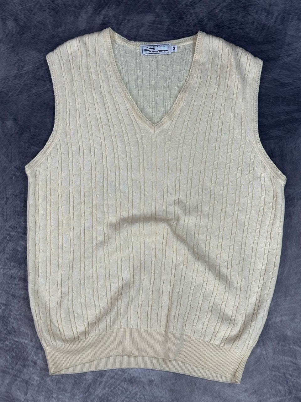 1990S LIGHT YELLOW VEST - M