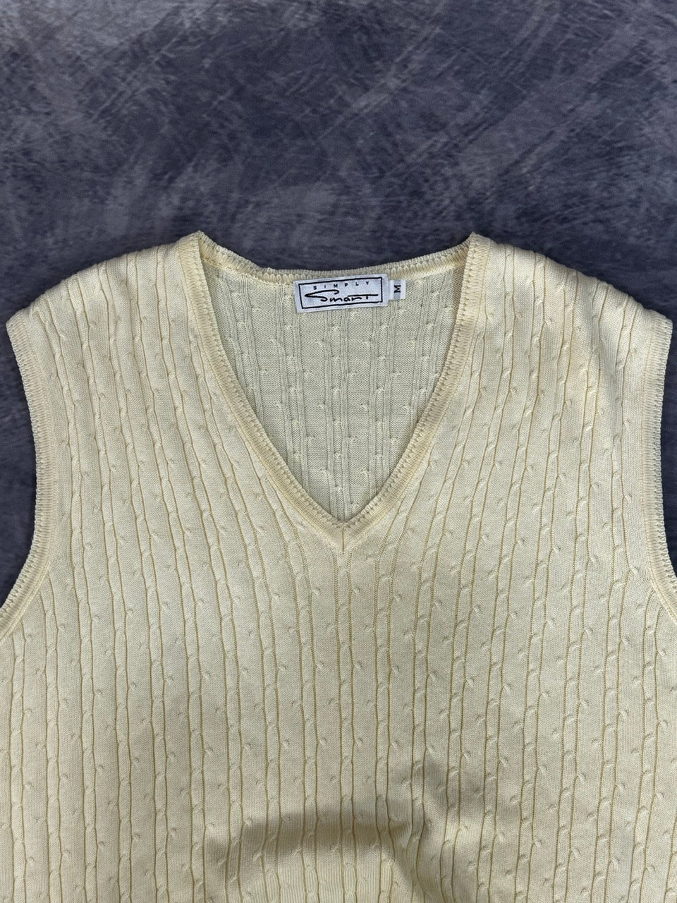 1990S LIGHT YELLOW VEST - M