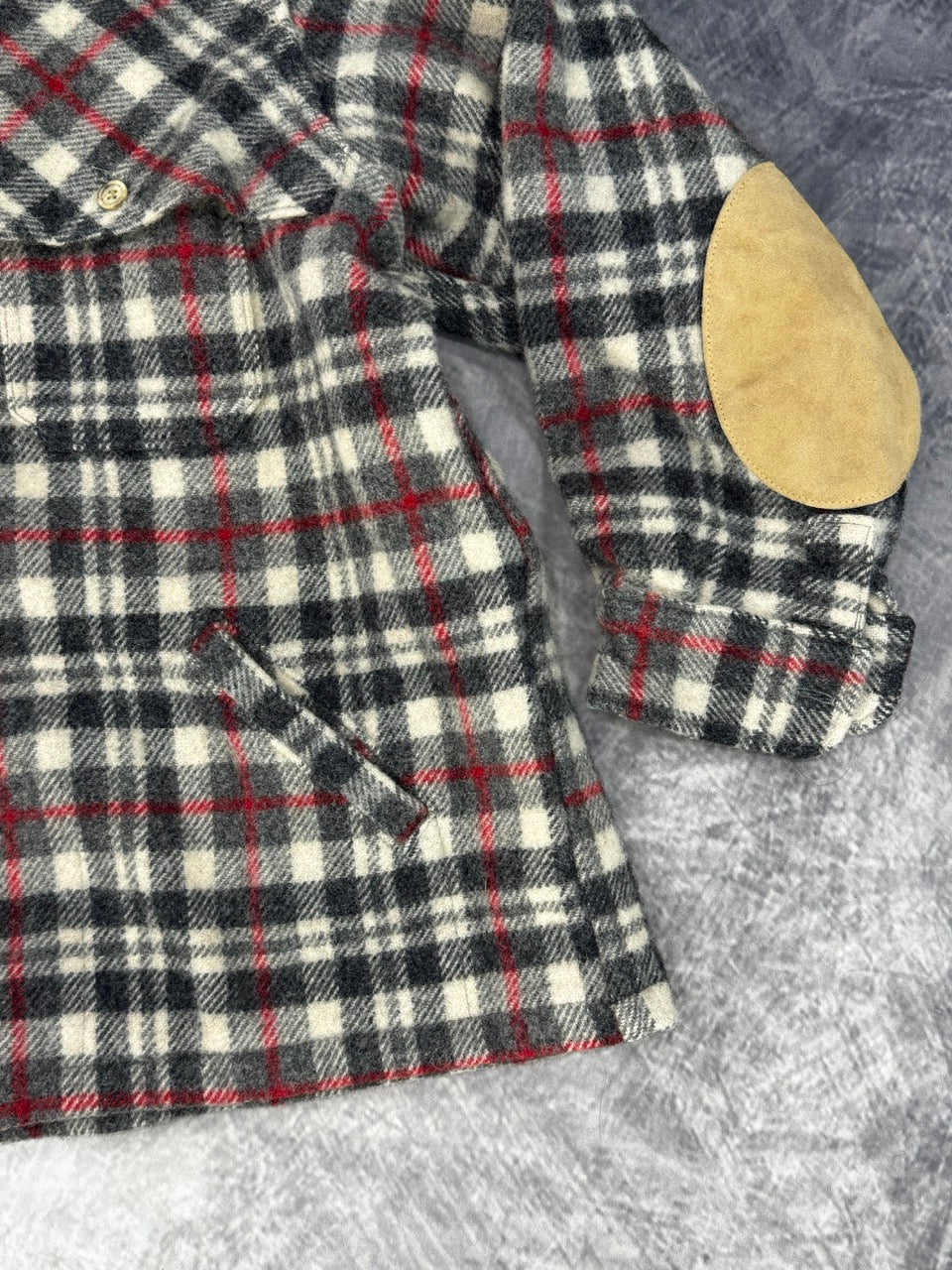 1980S HEAVYWEIGHT PLAID SHIRT JACKET - XXL