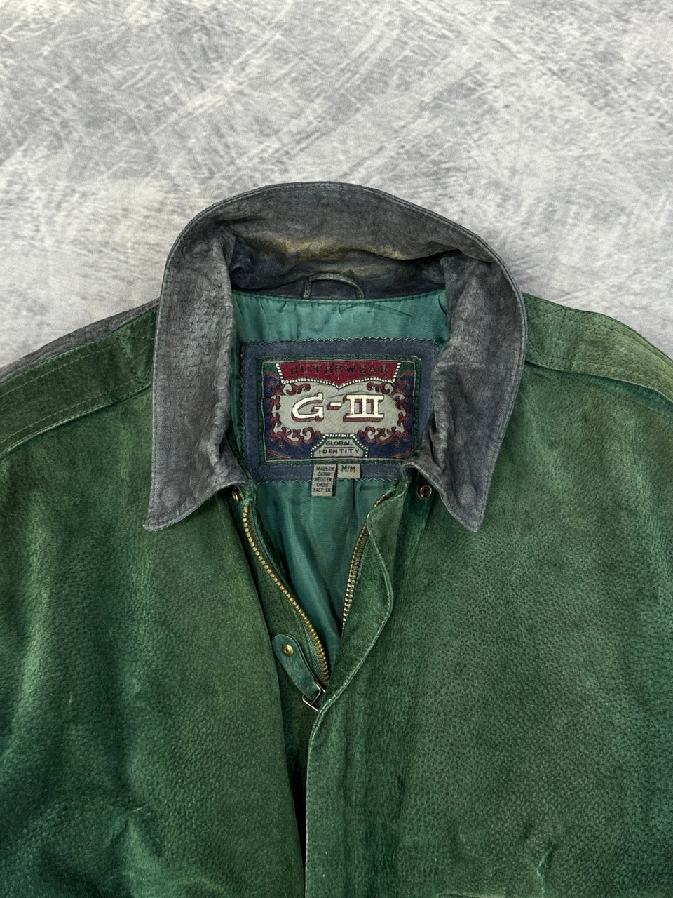 1990S MULTICOLOR LEATHER JACKET - M