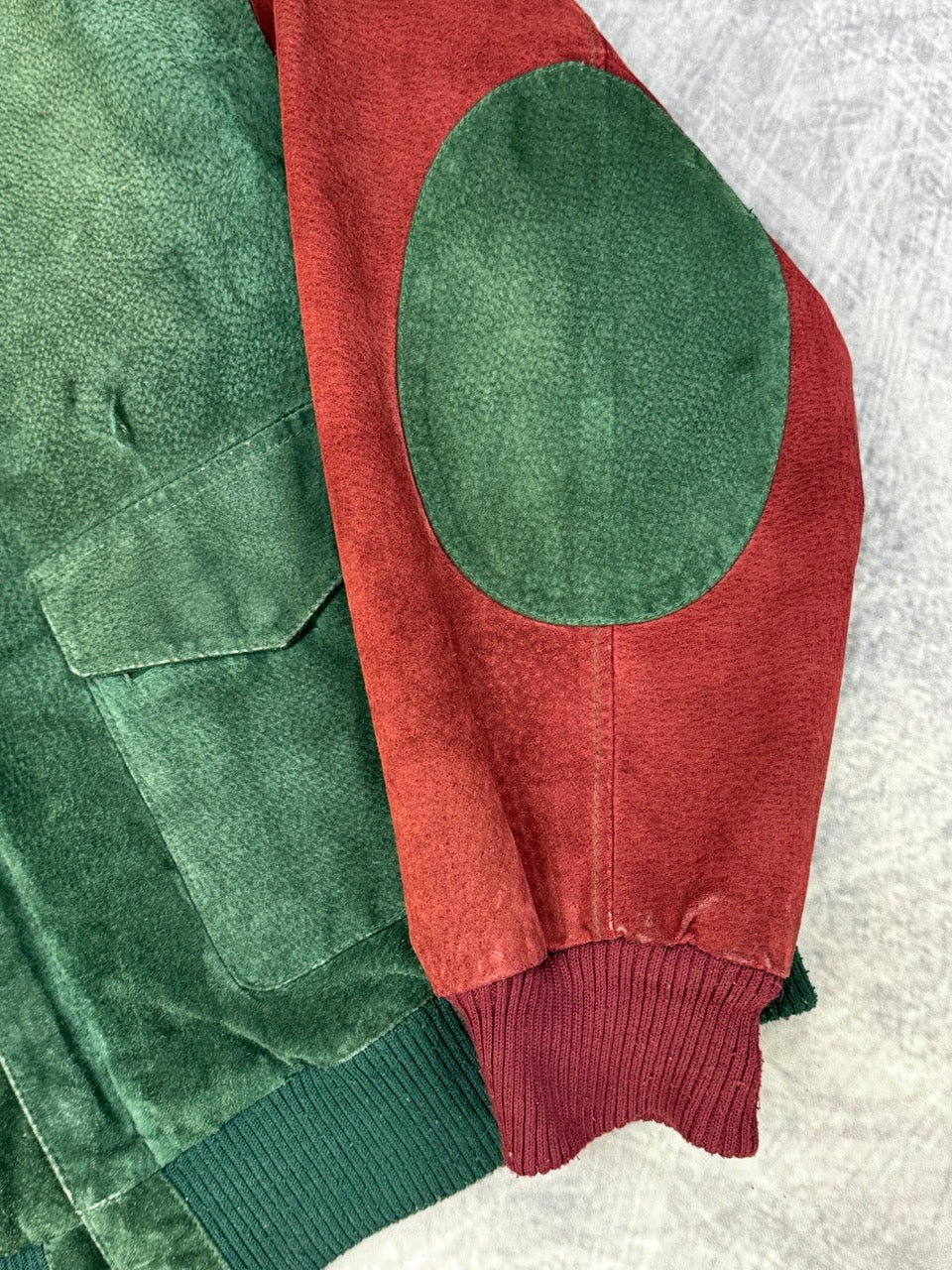 1990S MULTICOLOR LEATHER JACKET - M