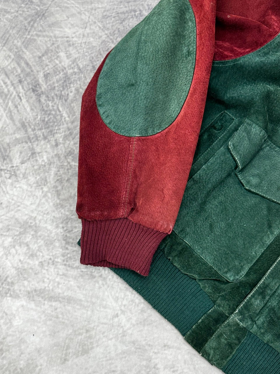 1990S MULTICOLOR LEATHER JACKET - M