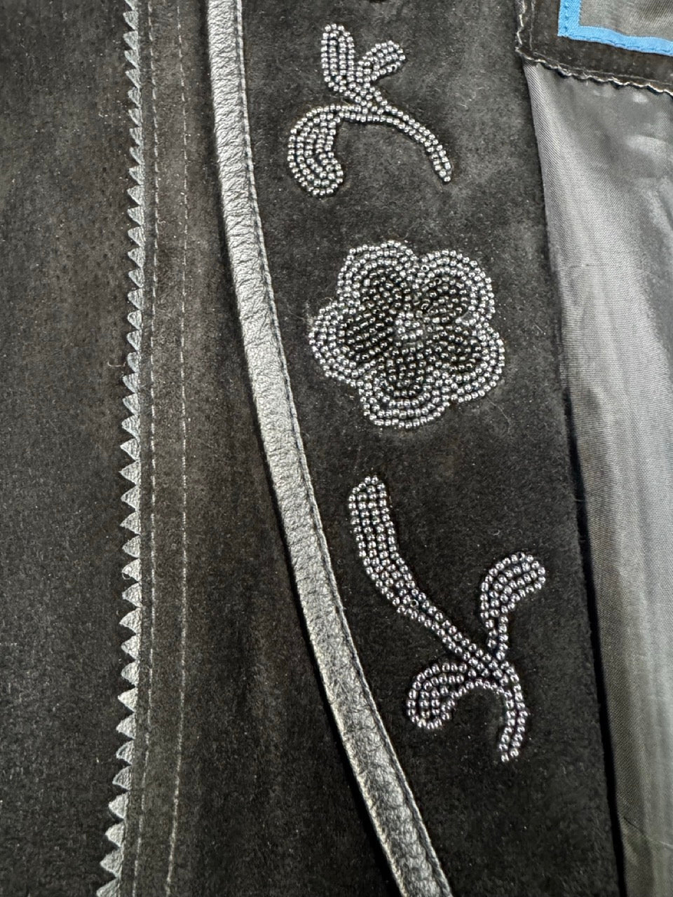 1990S BLACK SUEDE WESTERN JACKET - M