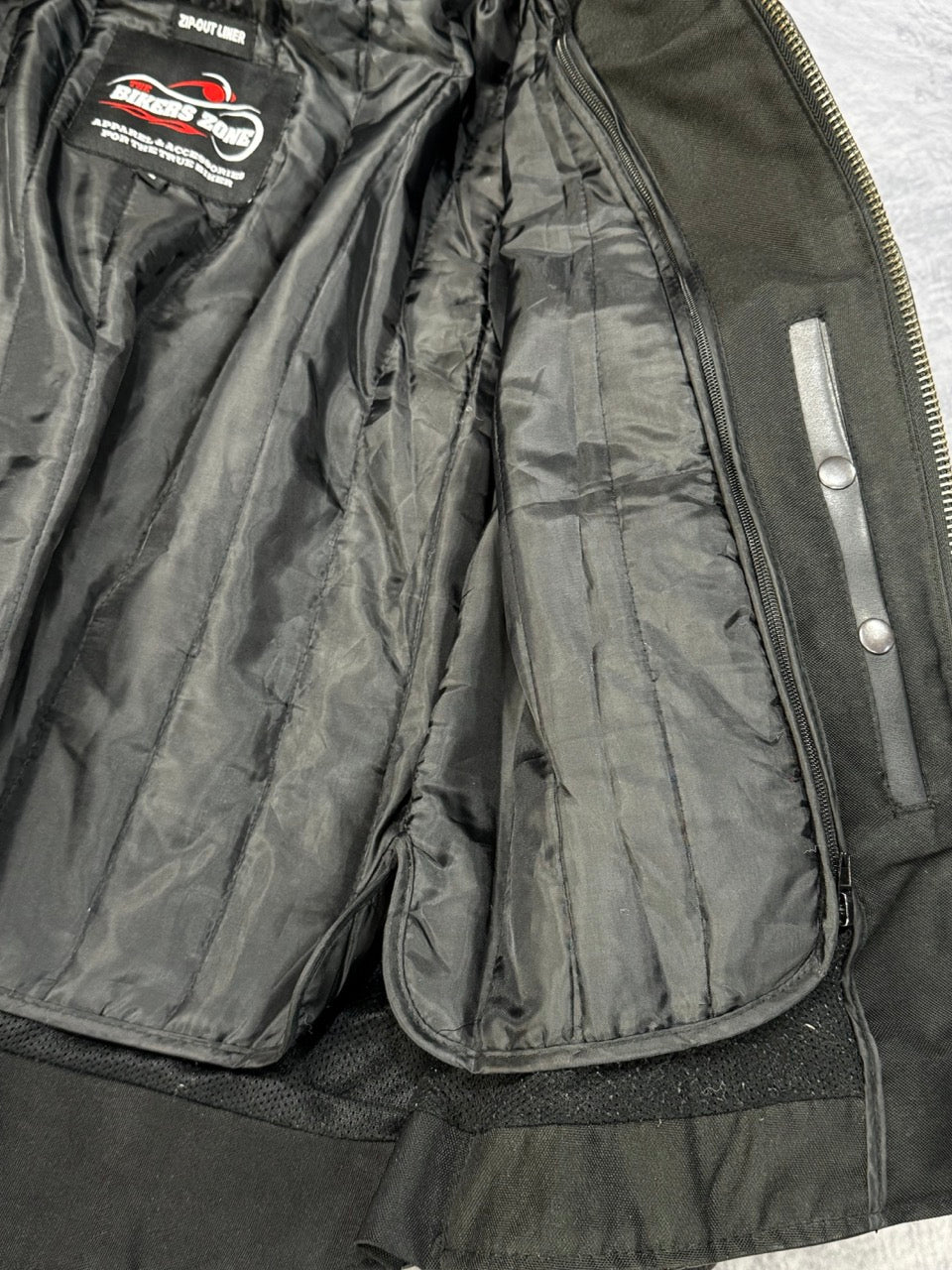 1990S BLACK BIKER JACKET - S