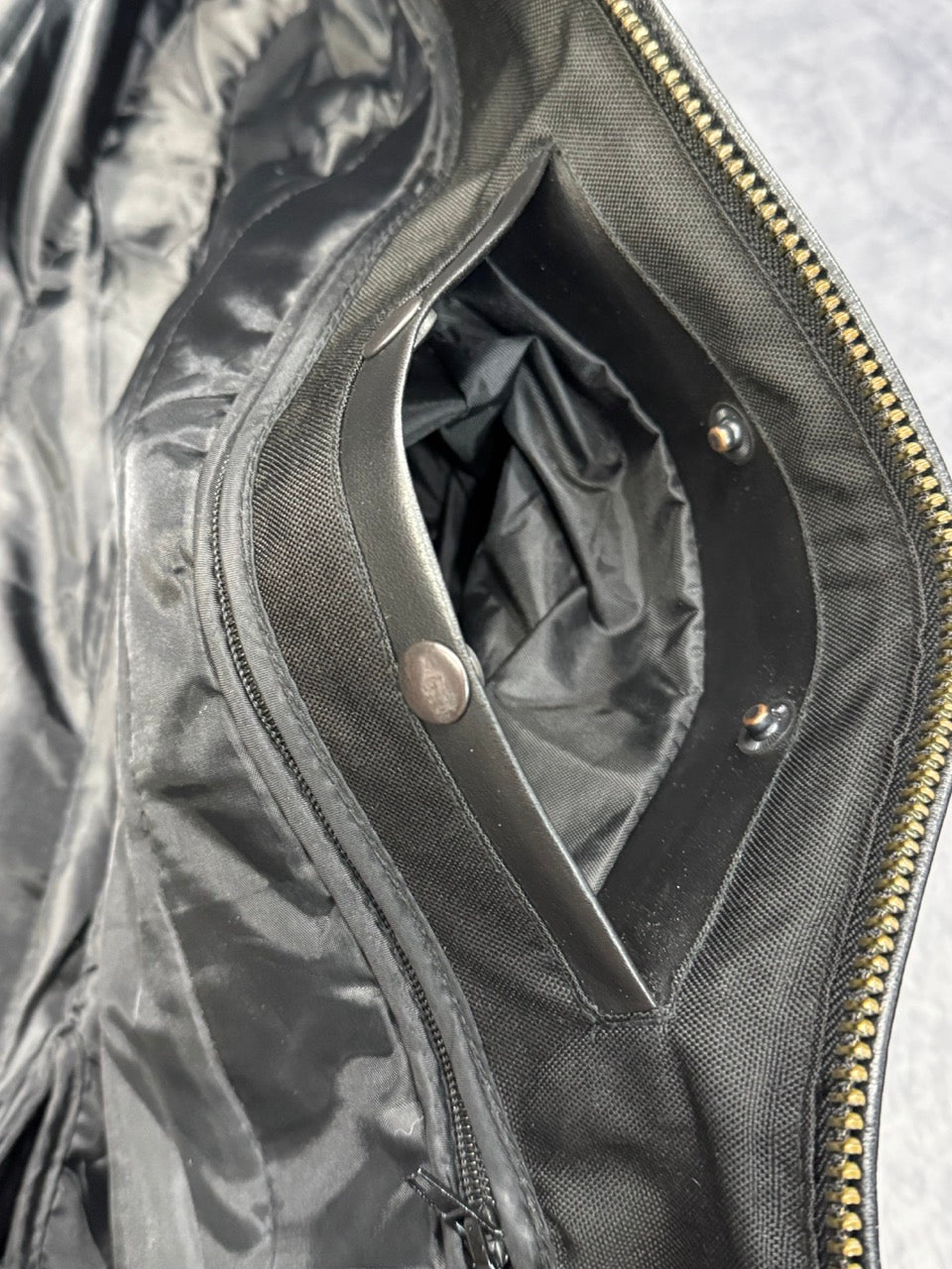 1990S BLACK BIKER JACKET - S