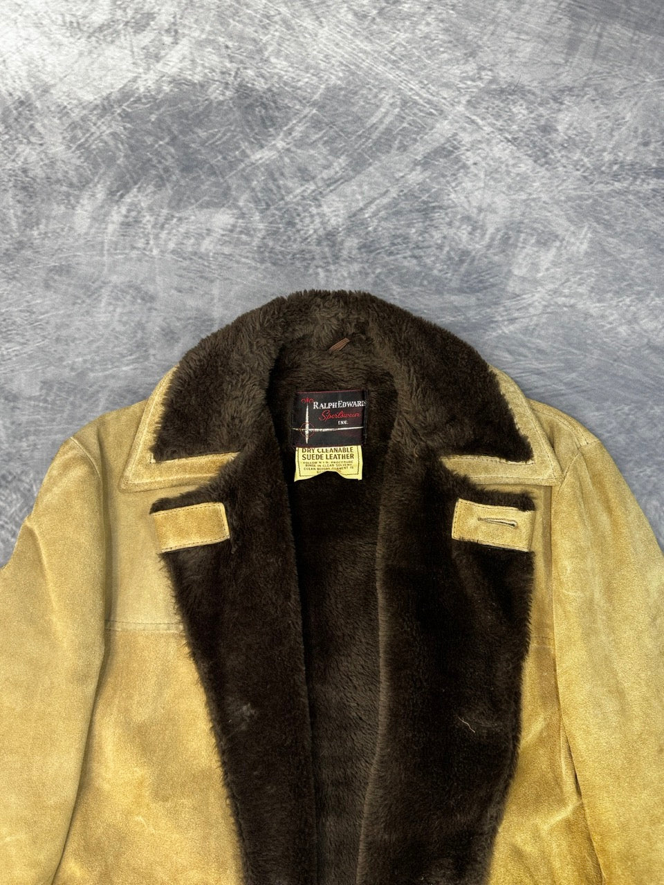 1980S TAN SUEDE LEATHER JACKET