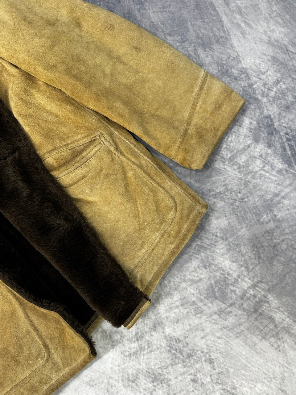 1980S TAN SUEDE LEATHER JACKET