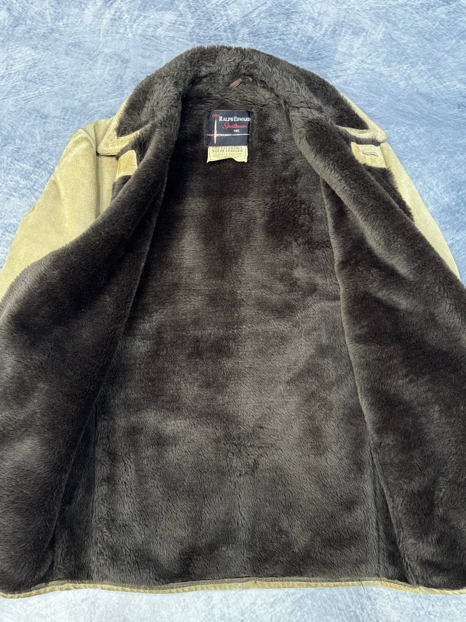 1980S TAN SUEDE LEATHER JACKET
