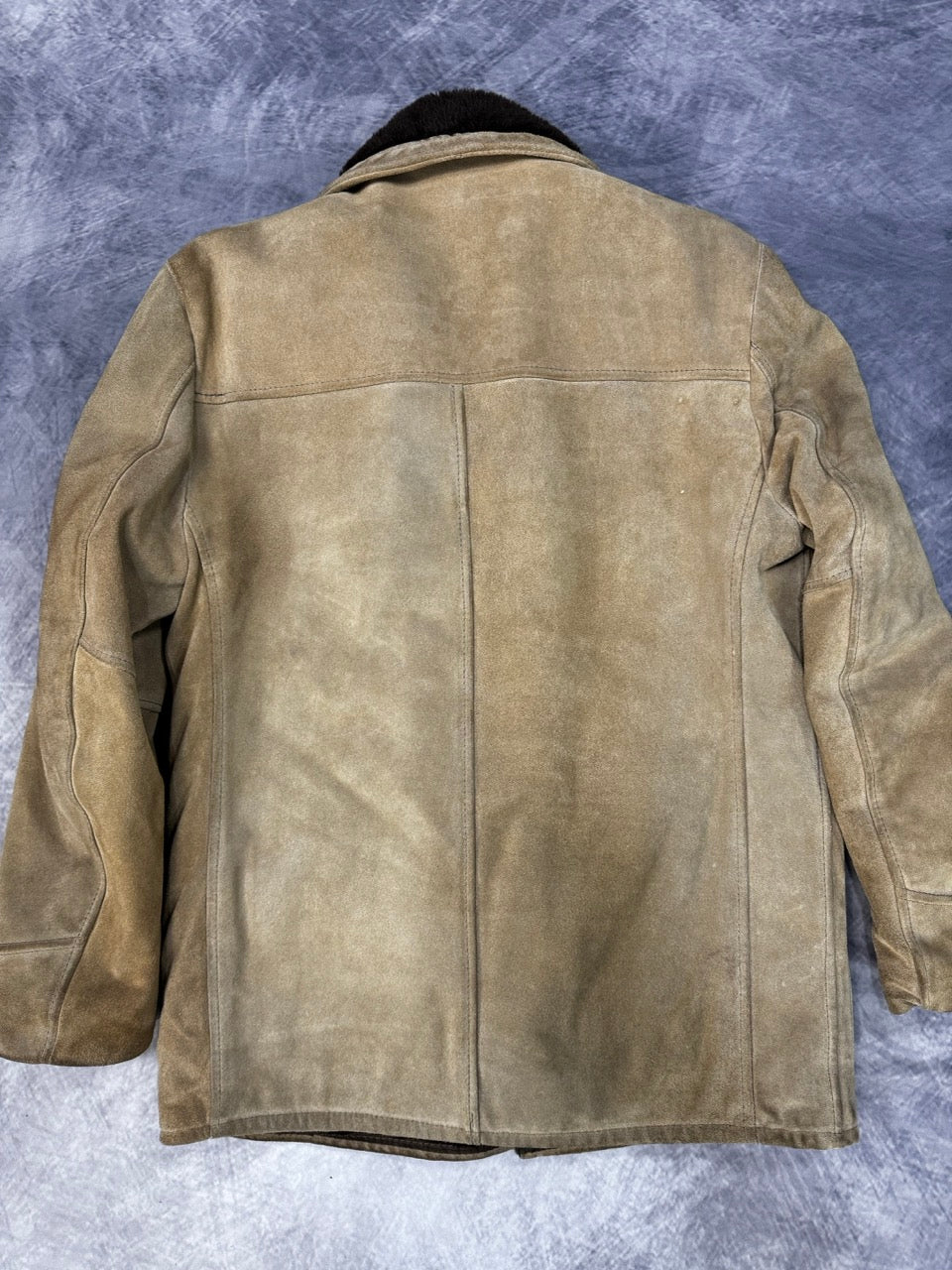 1980S TAN SUEDE LEATHER JACKET