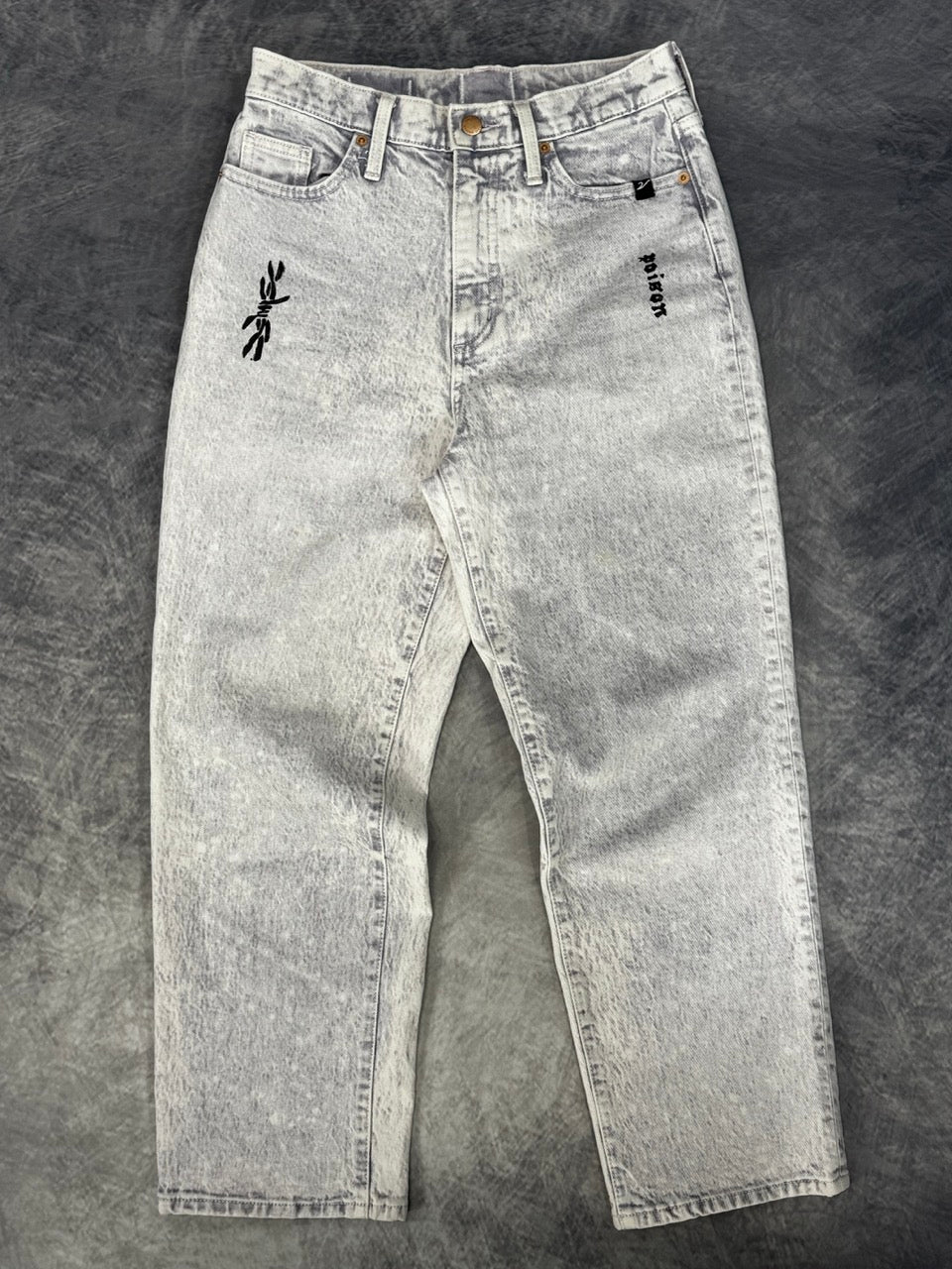 METAMORPHOSIS VIOLET DENIM PANTS - 8