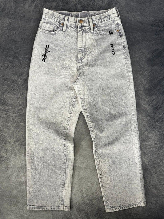 METAMORPHOSIS VIOLET DENIM PANTS - 8