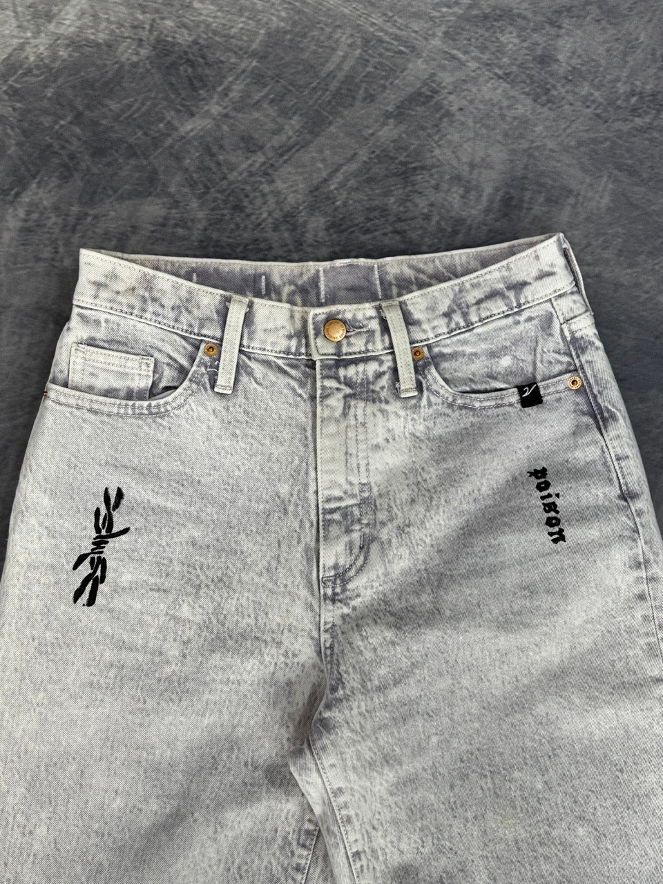 METAMORPHOSIS VIOLET DENIM PANTS - 8
