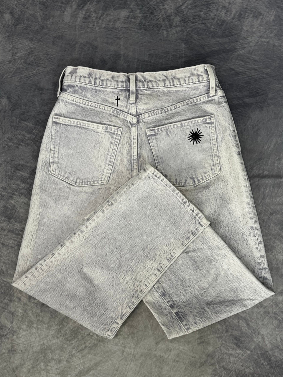 METAMORPHOSIS VIOLET DENIM PANTS - 8