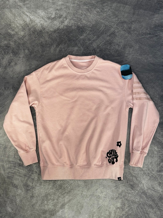 CHILL OUT PINK SWEATER - M